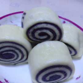 紫薯双色馒头_360百科