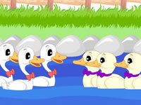六只调皮的小鸭