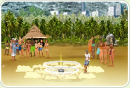 沙滩花式足球表演