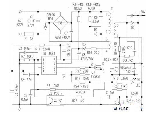 电源适配器的电路原理图_360问答