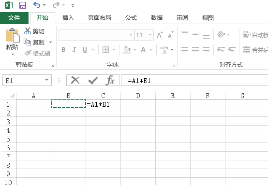 Excel电子表格中的函数怎么计算乘法公式。_3