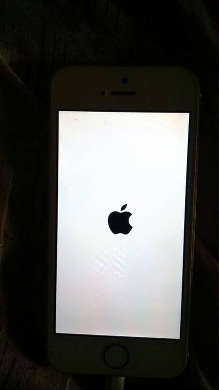 iphone5s开不了机,一直显示一个黑苹果怎么解