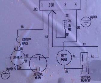 扬子空调内机和美的单冷外机如何接线_360问