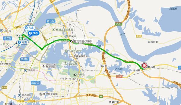 从武汉到鄂州葛店经济技术开发区高新东路怎么