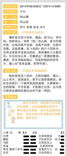 六爻占卜:主卦地山谦,变卦风山渐,求高人指点何