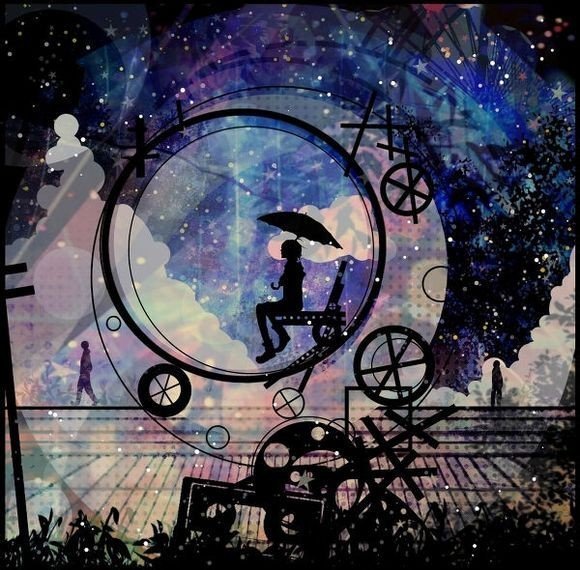 星空下二次元头像男