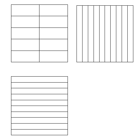 怎么在word里把正方形平均分成10份_360问答